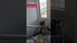 how to make stainless  steel railing design work#ss #304 #stainless #youtubeshorts