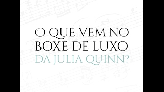 O que vem no box de luxo da Julia Quinn?