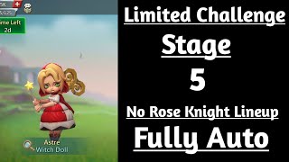 Lords mobile Limited challenge dark disaster stage 5 fully auto|Witch doll stage 5 fully auto