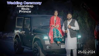 Live Wedding Ceremony || Amandeep Weds Prince  Feb