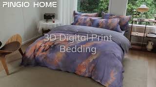 Duvet Cover Set Abstract Painting Designer Bed Sheet | Pingio Home https://pingiohome.com/