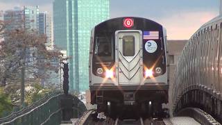 MTA Subways - Kawasaki R160B #9002 on the (Q) at Astoria Blvd (2016 Video)