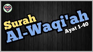 Surah Al-Waqi'ah 1-40 dengan Text Arab dan terjemah bahasa Indonesia