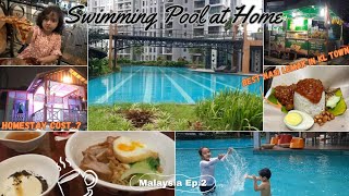 🥶Freezing Swimming Pool inside Apartment | Best Nasi Lemak in KL Town | Home Tour