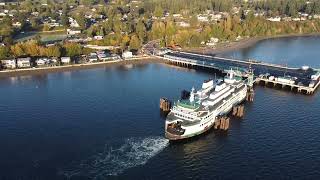 Whidbey Island Ferry Journey: A Breathtaking Aerial Adventure from Clinton to Mukilteo 🚢✨