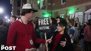 Protestors gather around courthouse, show support for Palestine