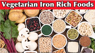 Vegetarian Foods Rich in Iron with amount of Iron present in it | VEGETARIAN Iron Rich Foods