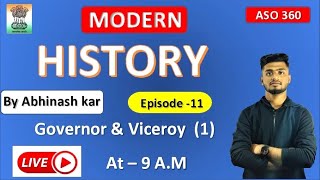 Governor and Viceroy part -1 For Aso History in Odia By Abhinash kar #aso #asostrategy #opsc #oas