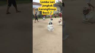 Lomba lari jongkok karung si bocil