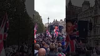 UNITE THE KINGDOM MARCH PAUL THORPE TALKING TO THE BRITISH PATRIOTS 26th Oct