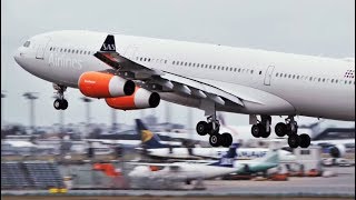 Beautiful SAS Airbus A340 Landing in Copenhangen Airport