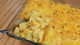 Three Cheese  Baked Mac and Cheese Recipe