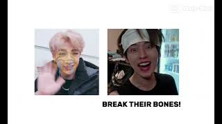 Don’t break peoples hearts😞 BREAK THEIR BONES INSTEAD😀🔪 #leeknow #bangchan #skz #menace #straykids