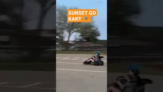 Mila Takes ON Dad in A Sunset Go Kart 🏁 😁 #gokarts #girlsrule #sunsetrace