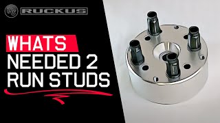 WHATS NEEDED TO RUN STUDS ON A DANMAX HUB -GY6-