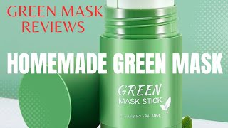 Green Mask Stick💚 Reviews &Homemade Green Mask #viral #skincare #satisfying