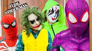 TEAM SPIDER MAN vs BAD GUY TEAM || LIVE ACTION STORY 2