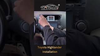 Car dvd player for Highlander 2009-2014 installation guide