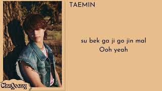 TAEMİN (태민) - 'Guilty' Easy Lyrics