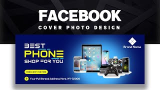 Create Professional Facebook Cover Photo in Photoshop CC  ll Facebook cover bangla tutorial 2021