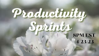 APRIL PRODUCTIVITY SPRINT 4/23