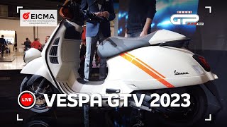 LIVE EICMA - Vespa GTV ad EICMA: stile italiano invidiato nel mondo