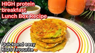 High Protein vegetables Chilla | Breakfast Recipe healthy recipes Weight loss recipe