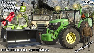 SPREADING MANURE WITH JOHN DEERE 6145R | Animals on RIVERBEND | Farming Simulator 25 | Episode 2