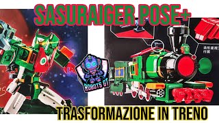 sasuraiger Pose+ trasformazione in treno