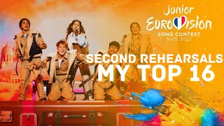 Junior Eurovision 2023 | My Top 16 | After All Second Rehearsals