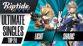 Light (Fox) vs SHADIC (Corrin) - Riptide 2024 - Ultimate Singles - Top 24