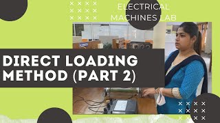 Exp 2 : To determine voltage regulation by Direct Loading Method (Part 2)