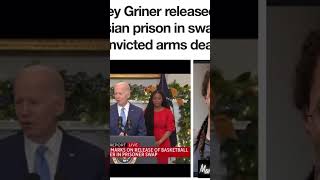 President #joebiden announces #brittneygriner has been released from the #russian prison 💪🏾‼️