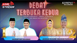 LIVE - Debat Kedua Pilgub Kalsel : Siapa Akan Guncang Kursi Gubernur? Muhidin&Hasnur x Odah&Rozanie