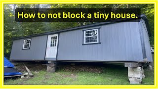 How to block a tiny house from a delivery guy.