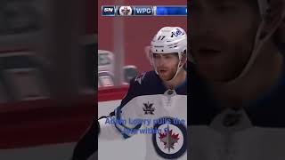 Lowry scores for the Winnipeg Jets (clip from NHL)