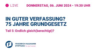 In guter Verfassung? 75 Jahre Grundgesetz