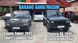 Selasa, 12 desember 2023 | Review Feroza SE 1995 dan Kijang Super 1992