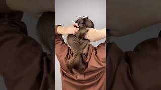 Let's try this hair hack #shorts#trending#viral#ytshorts#foryou#hack#hairstyle