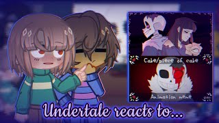 Undertale reacts to Pink Elephant + Piece of cake || Horrortale