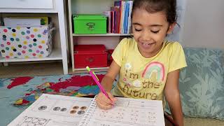 Four-year old Jaedin completed her Math 1 final assessment | Jaedin's Adventures