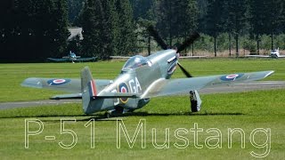 North American P-51D Mustang live at german air show  2015