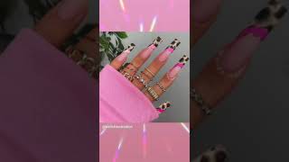 Tortoise Nails Acrylic | Pink French Nails | Nail Artist: Elize Nails | Nails Fascination #shorts