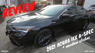 2021 ACURA ILX A-SPEC REVIEW -- COMPACT LUXURY SEDAN !