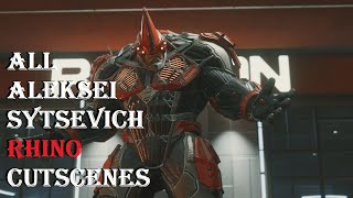 Spiderman Miles Morales ALL ALEKSEI SYTSEVICH RHINO Character Cutscenes Story Mode (Don Stark)