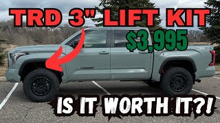 Is Toyota's 3" TRD Lift Kit Worth It?!  My Thoughts and Opinions