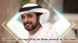 Hamdan Fazza Dubai prince Dream poems | Sheikh Hamdan Fazza @nicelyname