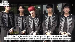 [ENGSUB+Türkçe Altyazılı ] B.I.G (Boys in groove) 3rd Sports Event Greet and Invitation