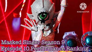 Masked Singer Season 9, Episode 10 | Performance Ranking