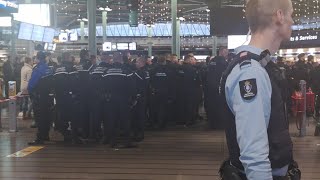 Ontruiming Protestival Schiphol